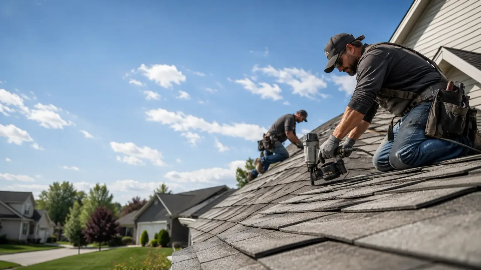 Storm Damage Roof Repair in Rosamond, IL near me